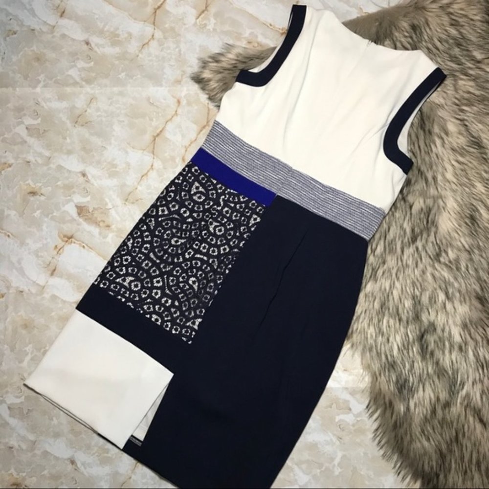 IVANKA TRUMP | Color Block Sheath Dress Size 8